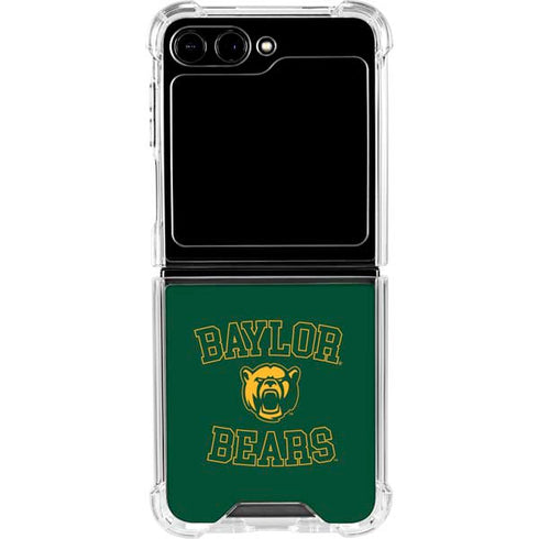 Baylor University Bears Mascot Galaxy Z Flip5 5G Clear Case