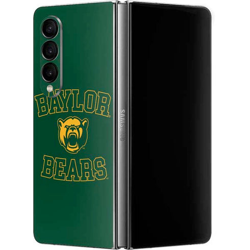 Baylor University Bears Mascot Galaxy Z Fold4 5G Skin