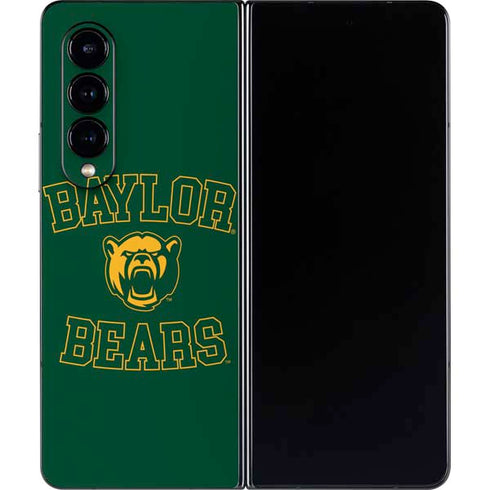 Baylor University Bears Mascot Galaxy Z Fold4 5G Skin