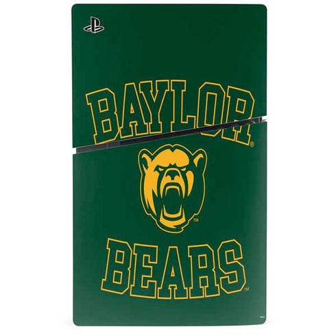 Baylor University Bears Mascot PS5 Slim Disk Console Skin