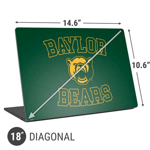 Baylor University Bears Mascot Universal Laptop 18in (14.6 x 10.6in) Skin