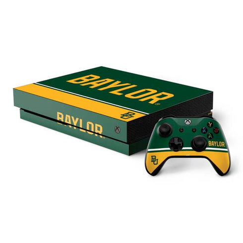 Baylor University BU Split Xbox One X Bundle Skin