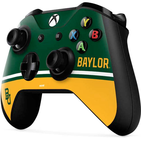 Baylor University BU Split Xbox One X Controller Skin