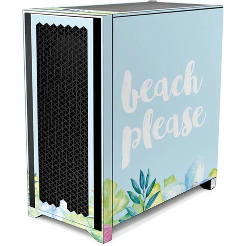 Beach Please Corsair 4000D Tempered Glass Mid-Tower ATX Case Skin