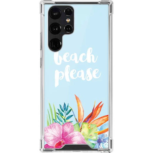 Beach Please Galaxy S22 Ultra Clear Case