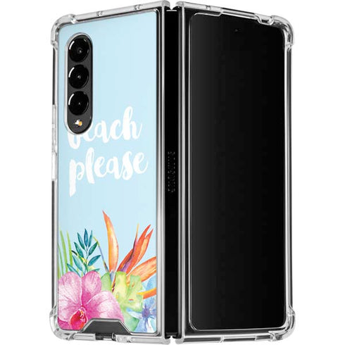 Beach Please Galaxy Z Fold4 5G Clear Case