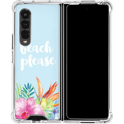 Beach Please Galaxy Z Fold4 5G Clear Case