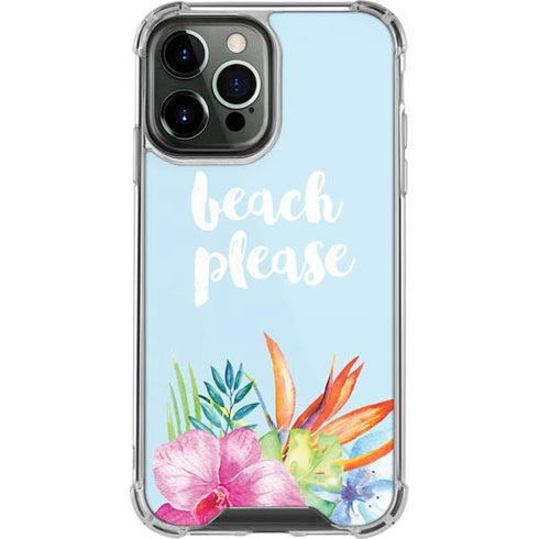 Beach Please iPhone 14 Pro Max Clear Case