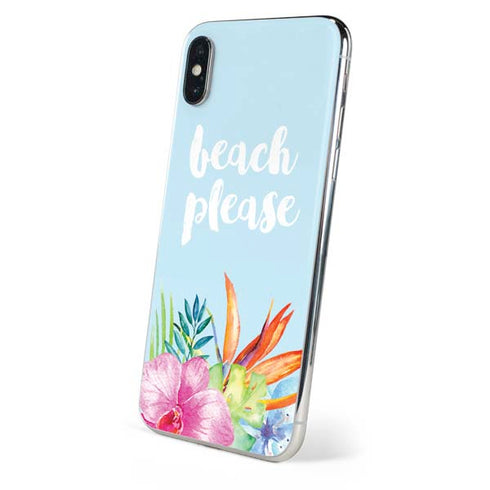 Beach Please iPhone X Skin