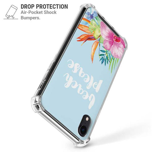 Beach Please iPhone XR Clear Case