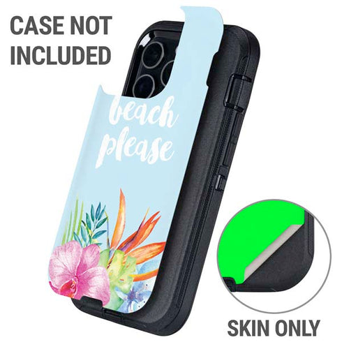 Beach Please Otterbox Defender iPhone Skin