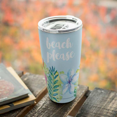 Beach Please Yeti 20oz Tumbler Skin