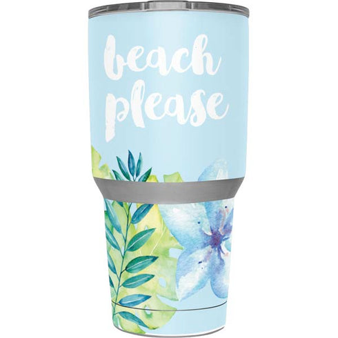 Beach Please Yeti 30oz Rambler Tumbler Skin