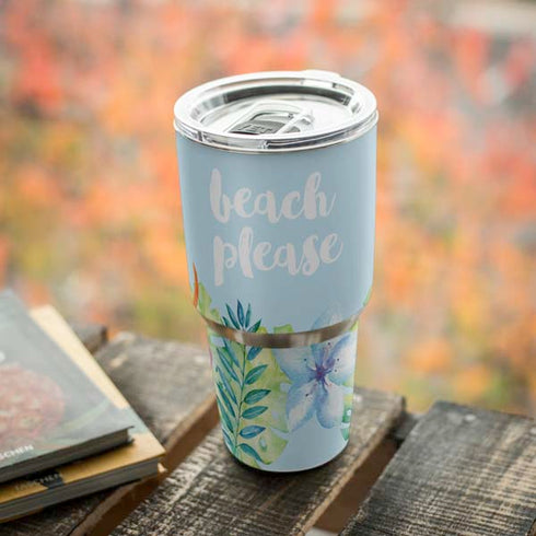 Beach Please Yeti 30oz Rambler Tumbler Skin