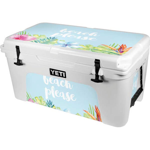 Beach Please YETI Tundra 65 Hard Cooler Skin