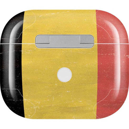 Belgium Flag Distressed Apple AirPods (3rd Gen 2021) Skin