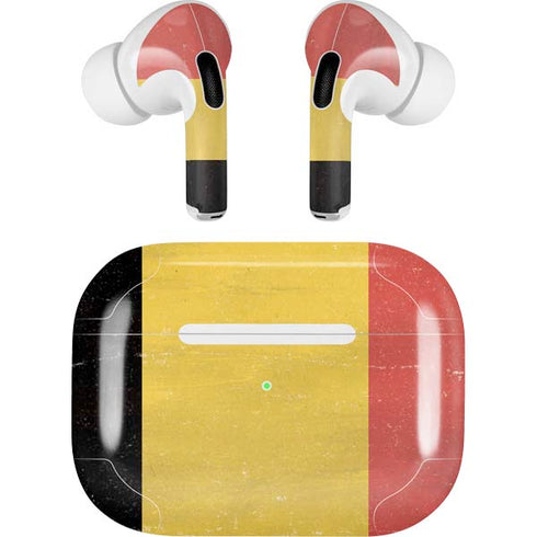Belgium Flag Distressed Apple AirPods Pro Skin