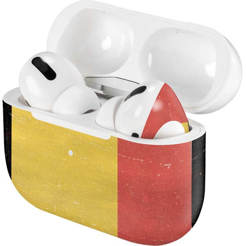 Belgium Flag Distressed Apple AirPods Pro Skin