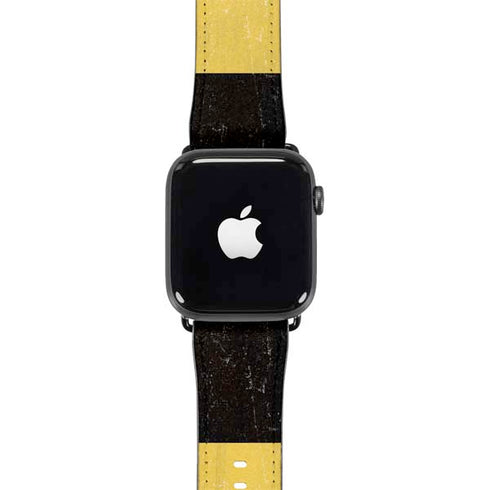 Belgium Flag Distressed Apple Watch Band 42-44mm