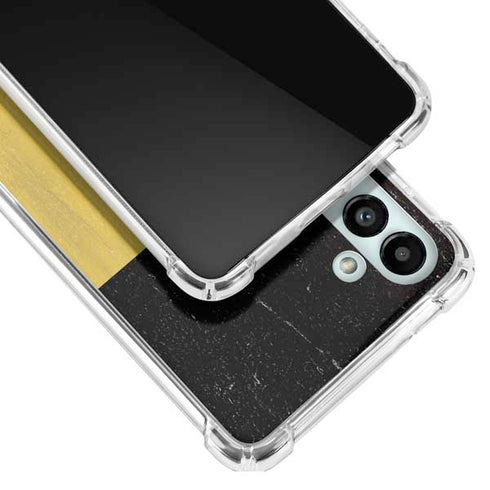Belgium Flag Distressed Galaxy A13 5G Clear Case