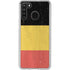 Belgium Flag Distressed Galaxy A21 Clear Case