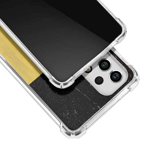 Belgium Flag Distressed Galaxy A53 5G Clear Case