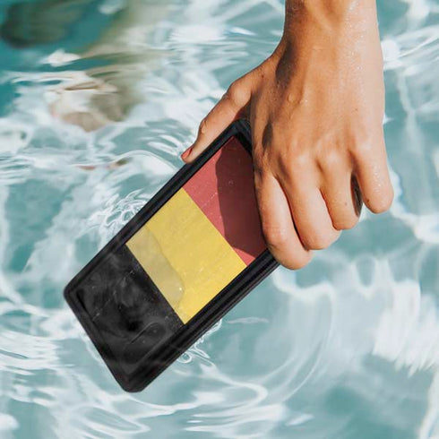 Belgium Flag Distressed Galaxy Note 10 Waterproof Case