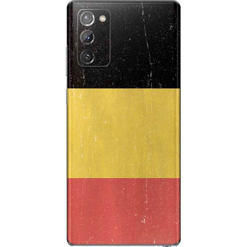 Belgium Flag Distressed Galaxy Note20 5G Skin