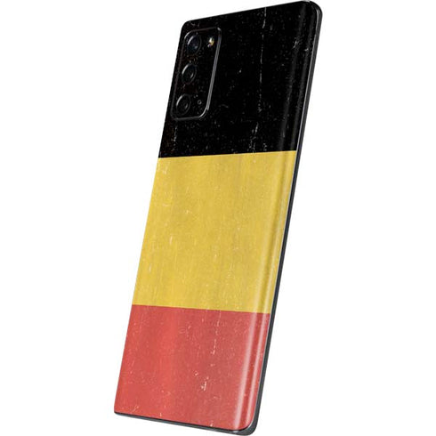 Belgium Flag Distressed Galaxy Note20 5G Skin