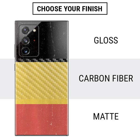 Belgium Flag Distressed Galaxy Note20 Ultra 5G Skin