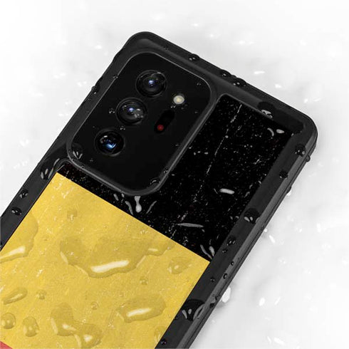 Belgium Flag Distressed Galaxy Note20 Ultra 5G Waterproof Case