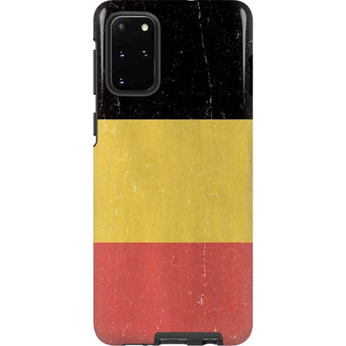 Belgium Flag Distressed Galaxy S20 Plus Pro Case