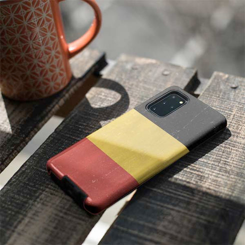 Belgium Flag Distressed Galaxy S20 Plus Pro Case