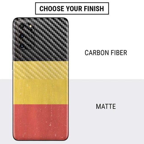 Belgium Flag Distressed Galaxy S20 Plus Skin
