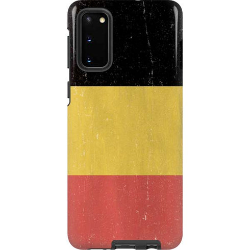 Belgium Flag Distressed Galaxy S20 Pro Case