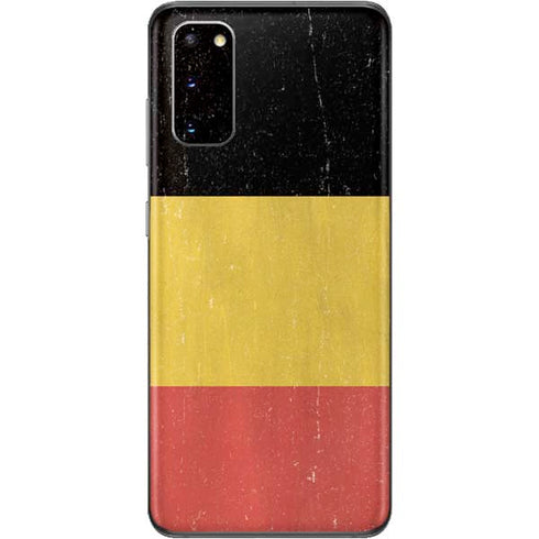 Belgium Flag Distressed Galaxy S20 Skin