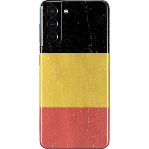 Belgium Flag Distressed Galaxy S21 5G Skin