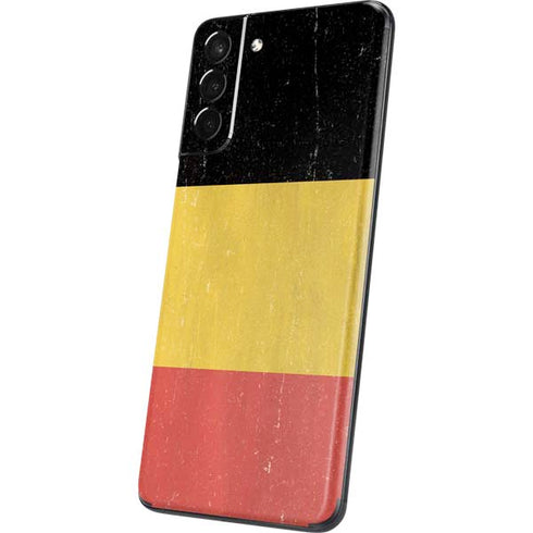 Belgium Flag Distressed Galaxy S21 Plus 5G Skin