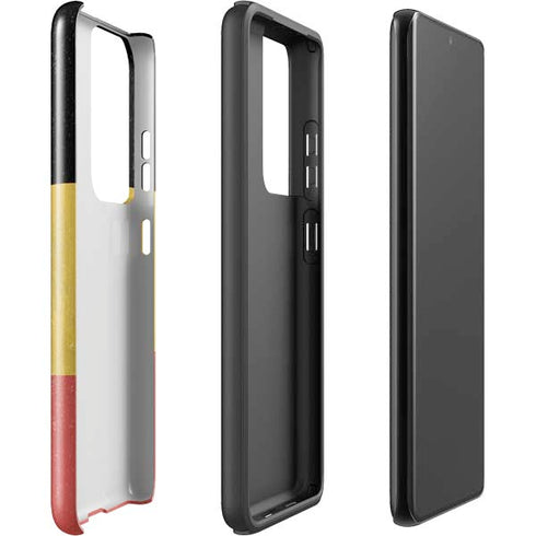 Belgium Flag Distressed Galaxy S21 Ultra 5G Pro Case