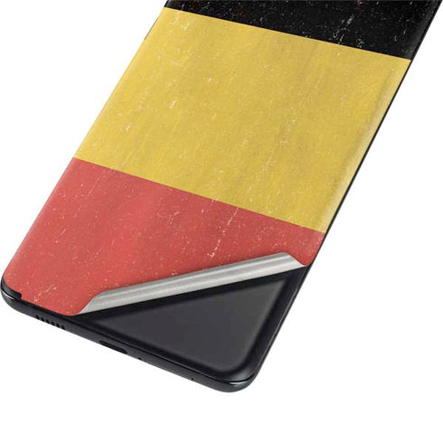 Belgium Flag Distressed Galaxy S21 Ultra 5G Skin