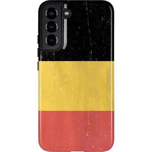 Belgium Flag Distressed Galaxy S22 Plus Pro Case