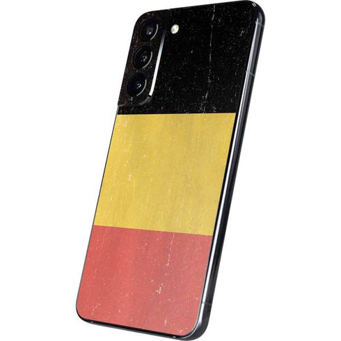 Belgium Flag Distressed Galaxy S22 Plus Skin