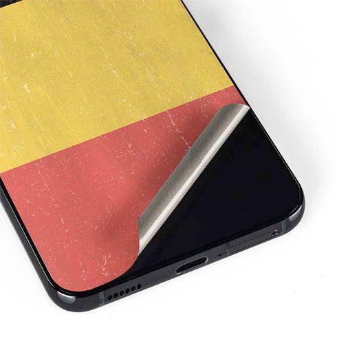 Belgium Flag Distressed Galaxy S22 Plus Skin