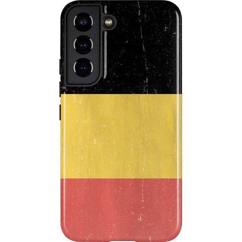 Belgium Flag Distressed Galaxy S22 Pro Case