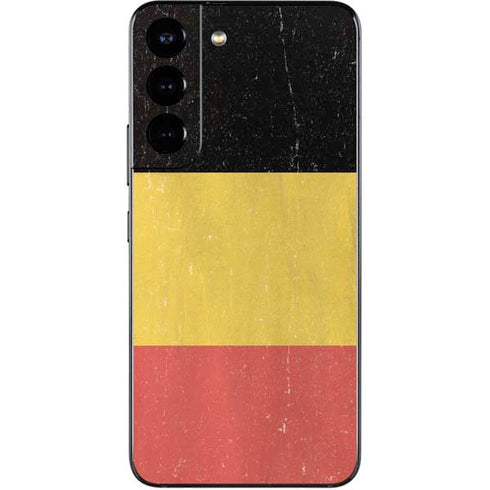 Belgium Flag Distressed Galaxy S22 Skin