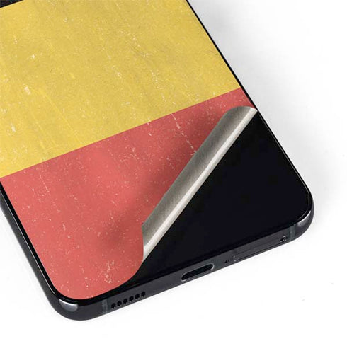 Belgium Flag Distressed Galaxy S22 Skin