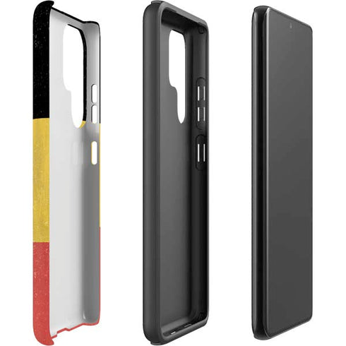 Belgium Flag Distressed Galaxy S22 Ultra Pro Case
