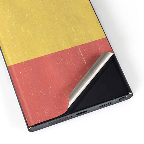 Belgium Flag Distressed Galaxy S22 Ultra Skin