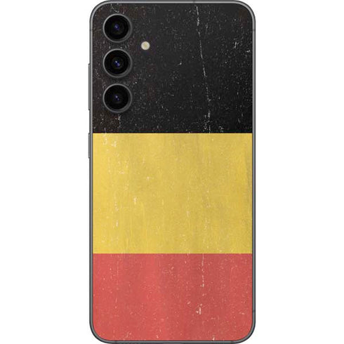 Belgium Flag Distressed Galaxy S23 FE Skin