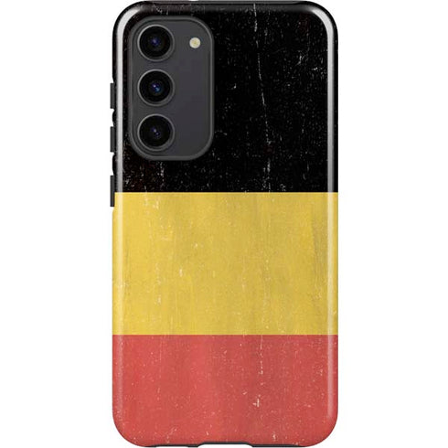 Belgium Flag Distressed Galaxy S23 Plus Pro Case